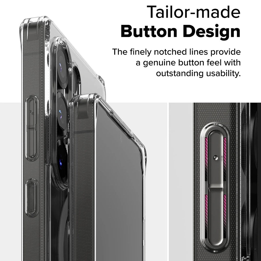 MagSafe-deksel for Samsung Galaxy S25 Ultra S938, Ringke, Fusion, Matt Transparent
