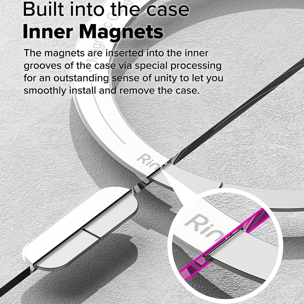 MagSafe-deksel for Samsung Galaxy S25 Ultra S938, Ringke, Fusion, Matt Transparent