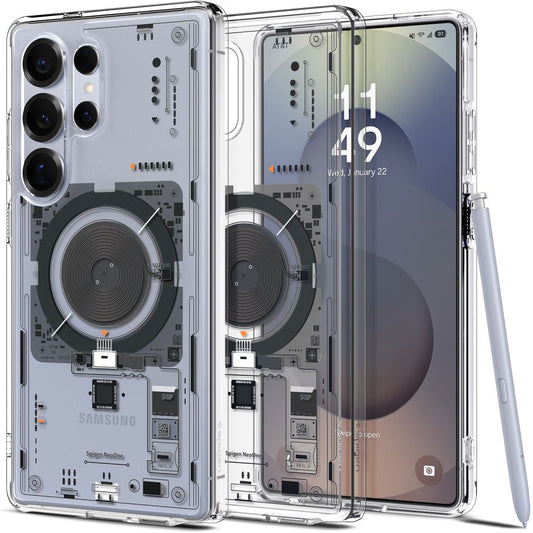 MagSafe-deksel for Samsung Galaxy S25 Ultra S938, Spigen, Ultra Hybrid Neo One, Gjennomsiktig