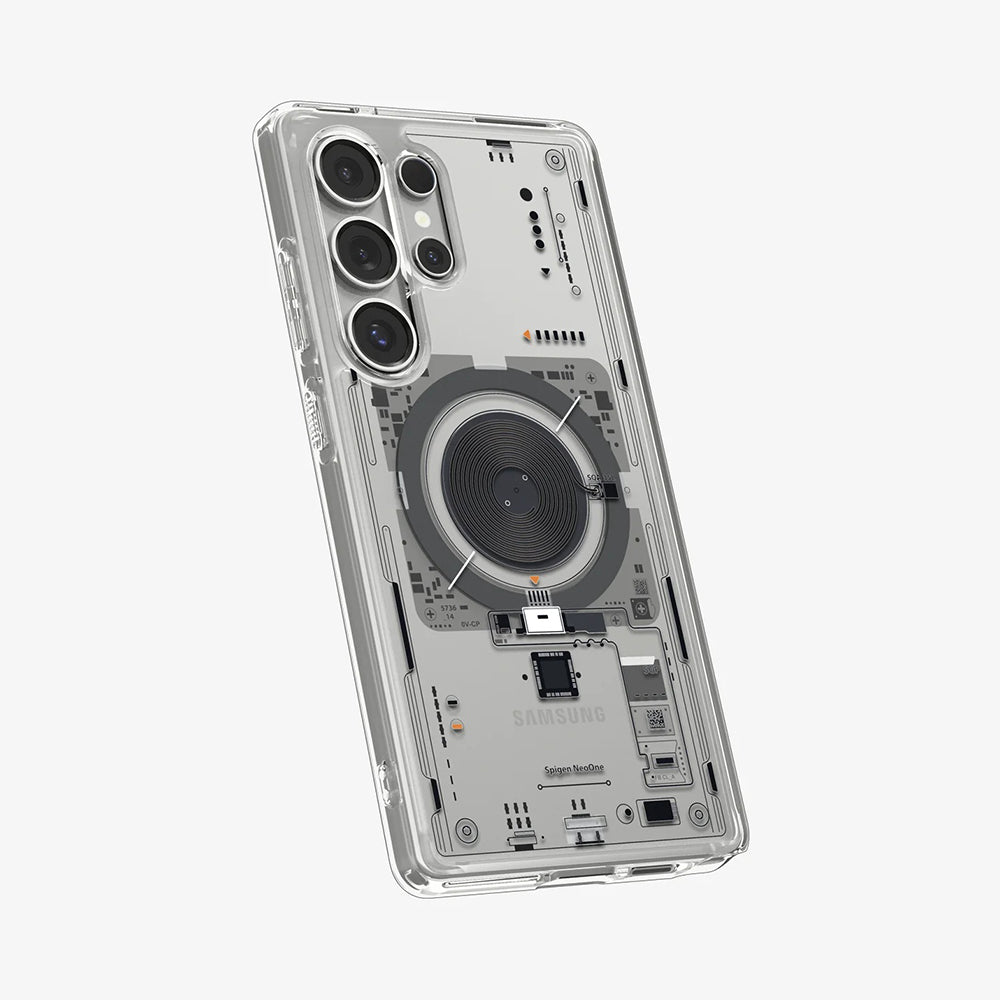 MagSafe-deksel for Samsung Galaxy S25 Ultra S938, Spigen, Ultra Hybrid Neo One, Gjennomsiktig