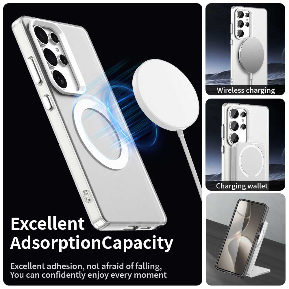 MagSafe-deksel for Samsung Galaxy S25 Ultra S938, Techsuit, CandyCase, hvit