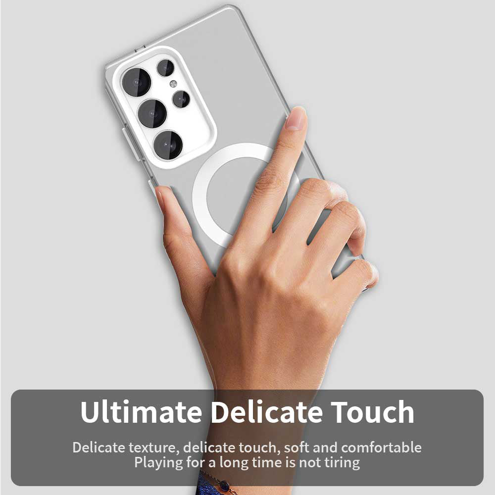 MagSafe-deksel for Samsung Galaxy S25 Ultra S938, Techsuit, CandyCase, hvit