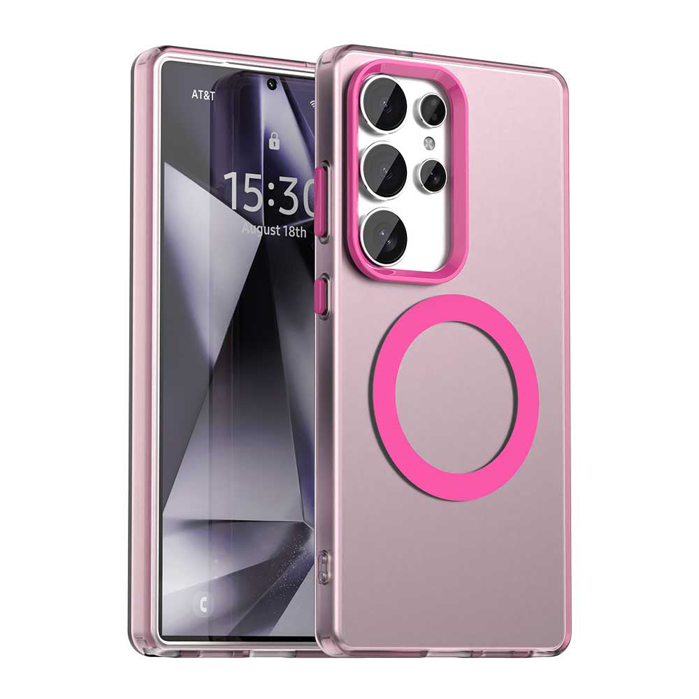 MagSafe-deksel for Samsung Galaxy S25 Ultra S938, Techsuit, CandyCase, Rosa