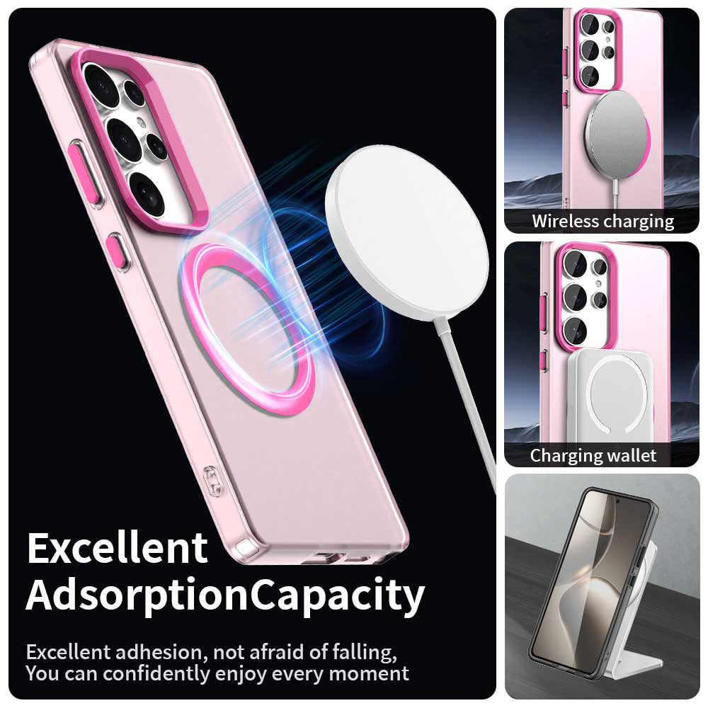 MagSafe-deksel for Samsung Galaxy S25 Ultra S938, Techsuit, CandyCase, Rosa
