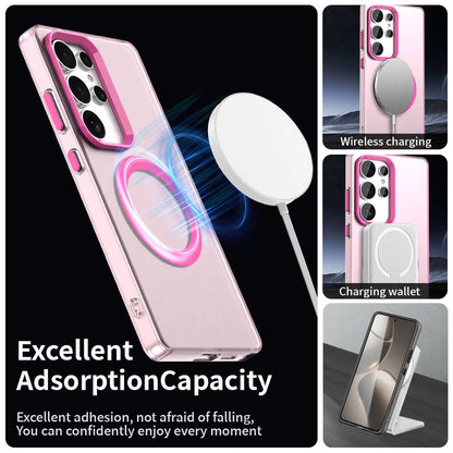 MagSafe-deksel for Samsung Galaxy S25 Ultra S938, Techsuit, CandyCase, Rosa