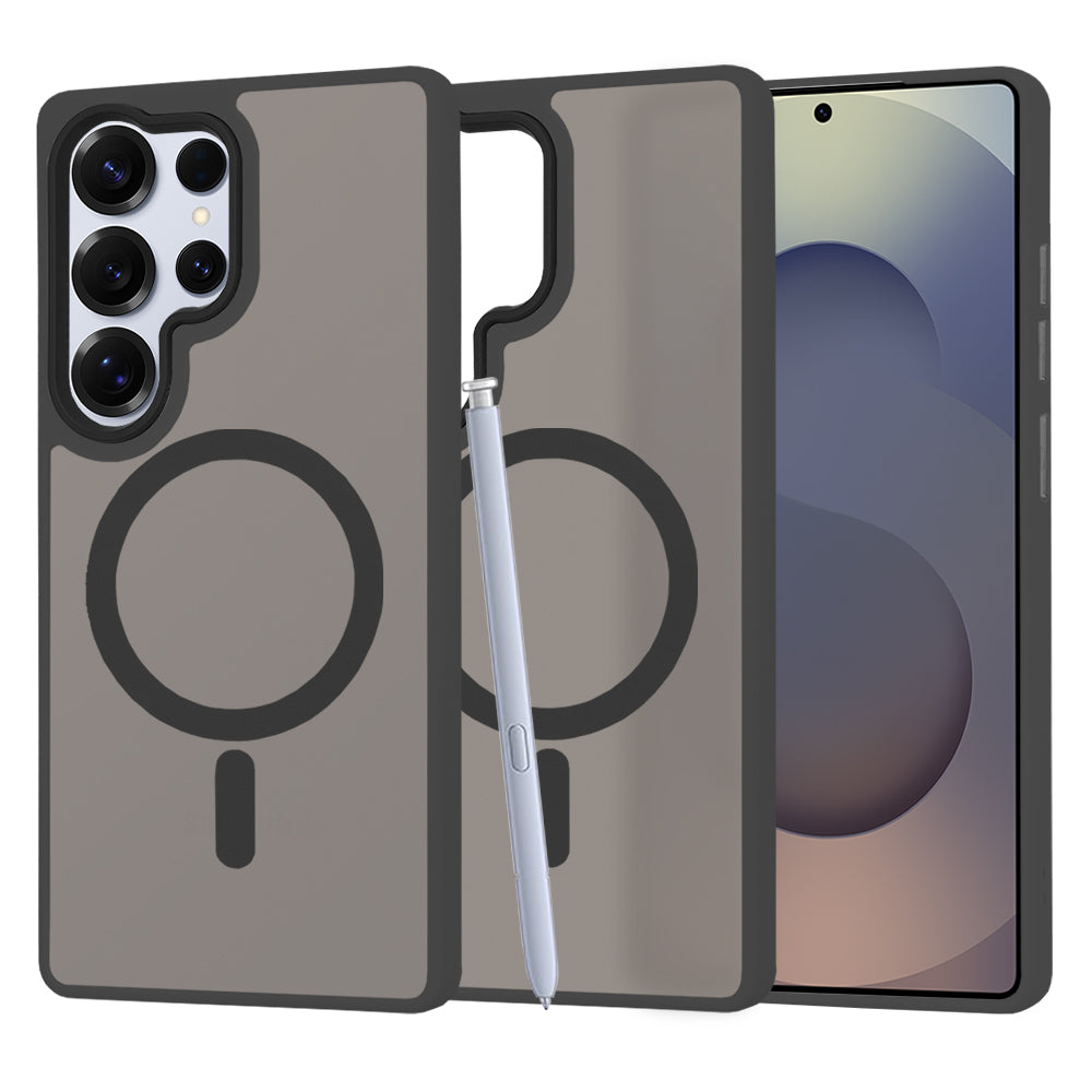 MagSafe-deksel for Samsung Galaxy S25 Ultra S938, Techsuit, HaloFrost, Svart