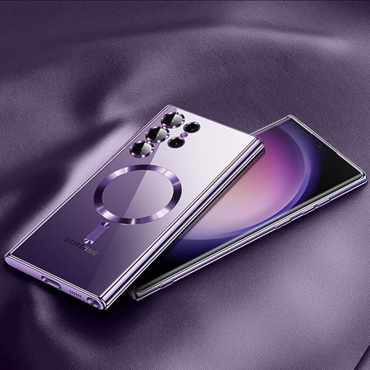 MagSafe-deksel for Samsung Galaxy S25 Ultra S938, Techsuit, Luxury Crystal, Rød