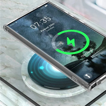 MagSafe-deksel for Samsung Galaxy S25 Ultra S938, Techsuit, Pro, Transparent