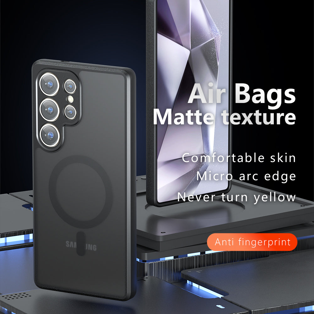 MagSafe-deksel for Samsung Galaxy S25 Ultra S938, Techsuit, PureFrost, Satinert svart