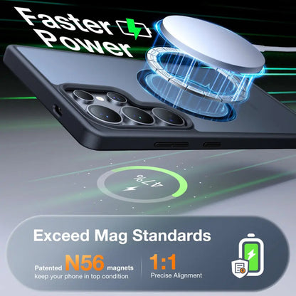 MagSafe-deksel for Samsung Galaxy S25 Ultra S938, Torras, Guardian, svart