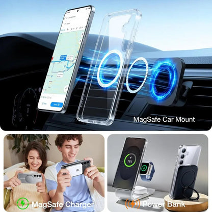 MagSafe-deksel for Samsung Galaxy S25 Ultra S938, Torras, Guardian, Transparent