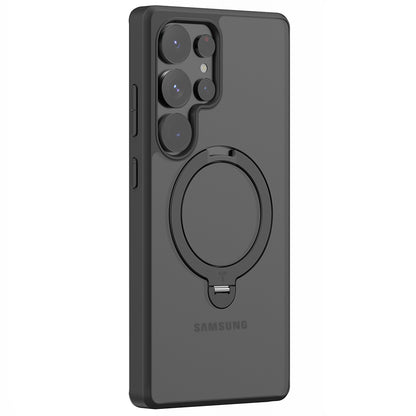 MagSafe-deksel for Samsung Galaxy S25 Ultra S938, Torras, Ostand Spin, svart