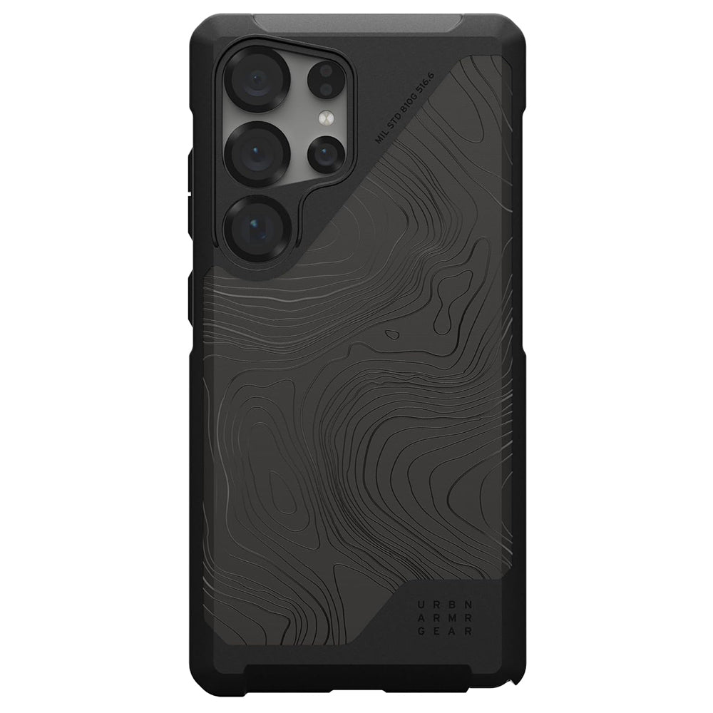 MagSafe-deksel for Samsung Galaxy S25 Ultra S938, Urban Armor Gear, Metropolis LT Topography, Svart