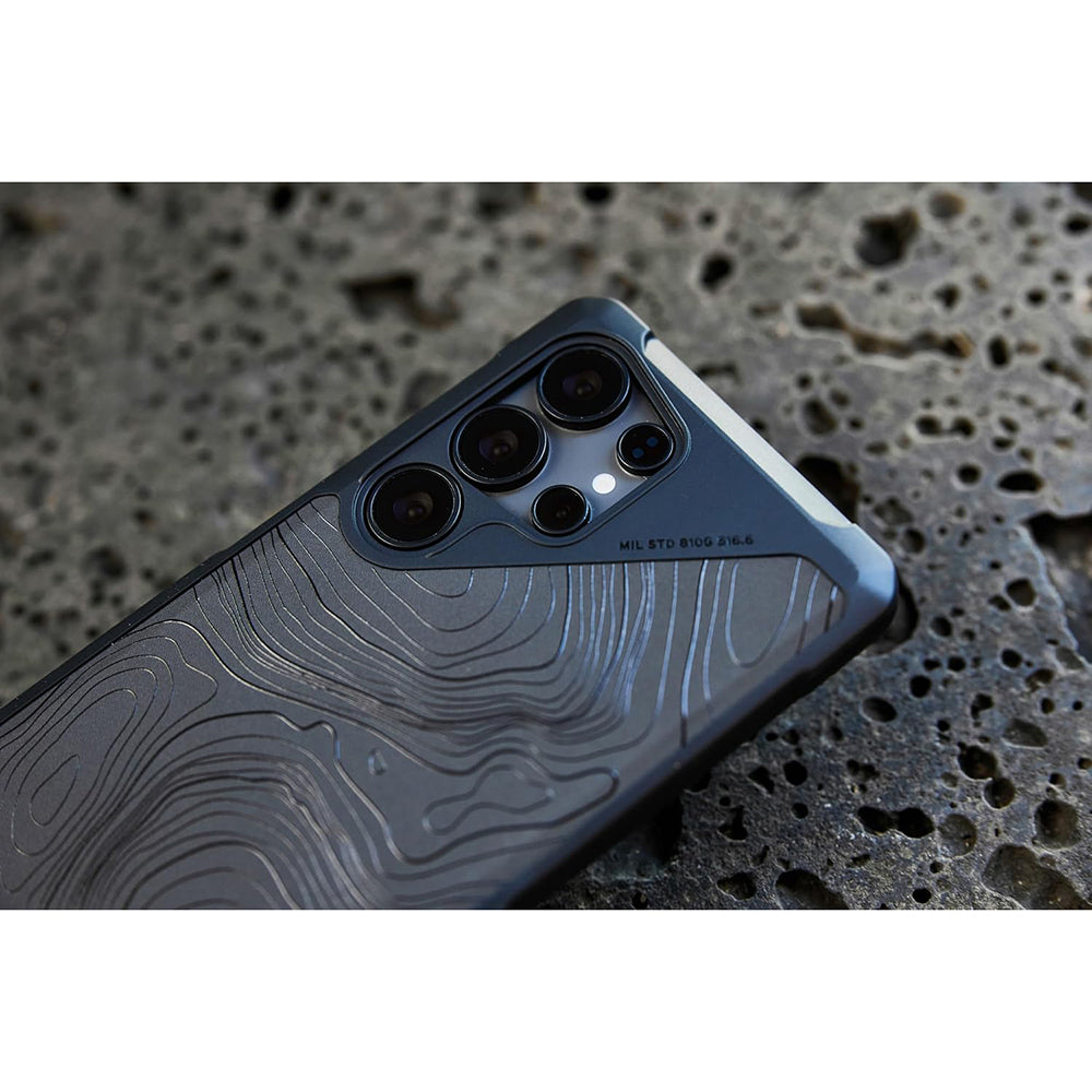 MagSafe-deksel for Samsung Galaxy S25 Ultra S938, Urban Armor Gear, Metropolis LT Topography, Svart