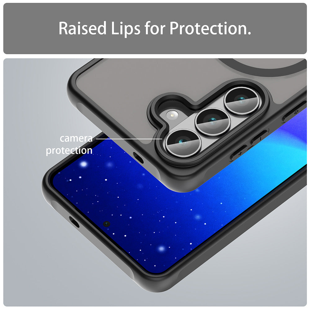 MagSafe-deksel for Samsung Galaxy S26 FE, Techsuit, HaloFrost II, svart