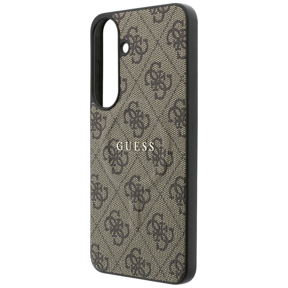 MagSafe-deksel til Samsung Galaxy S26 FE S741, Guess, 4G Embossed Ring Classic Logo, brun