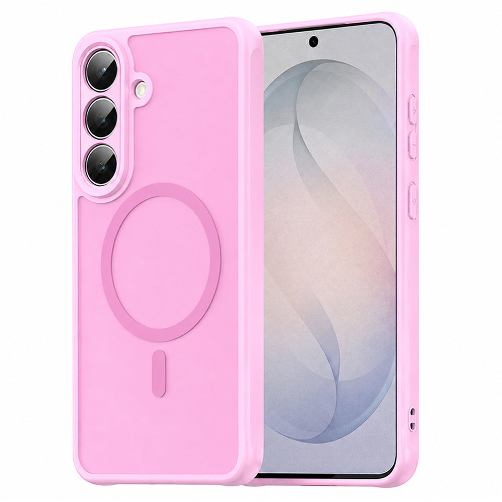 MagSafe-deksel for Samsung Galaxy S26 FE S741, Techsuit, HaloFrost II, Rosa
