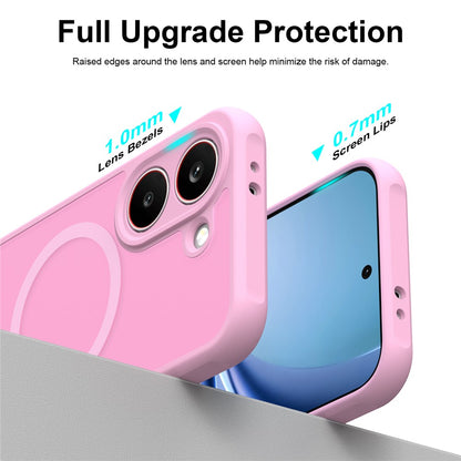 MagSafe-deksel for Samsung Galaxy S26 FE S741, Techsuit, HaloFrost II, Rosa