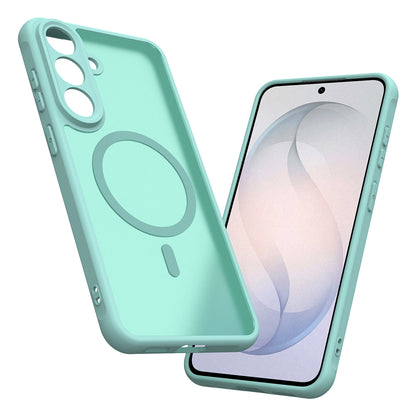 MagSafe-deksel for Samsung Galaxy S26 FE S741, Techsuit, HaloFrost II, Lys grønn
