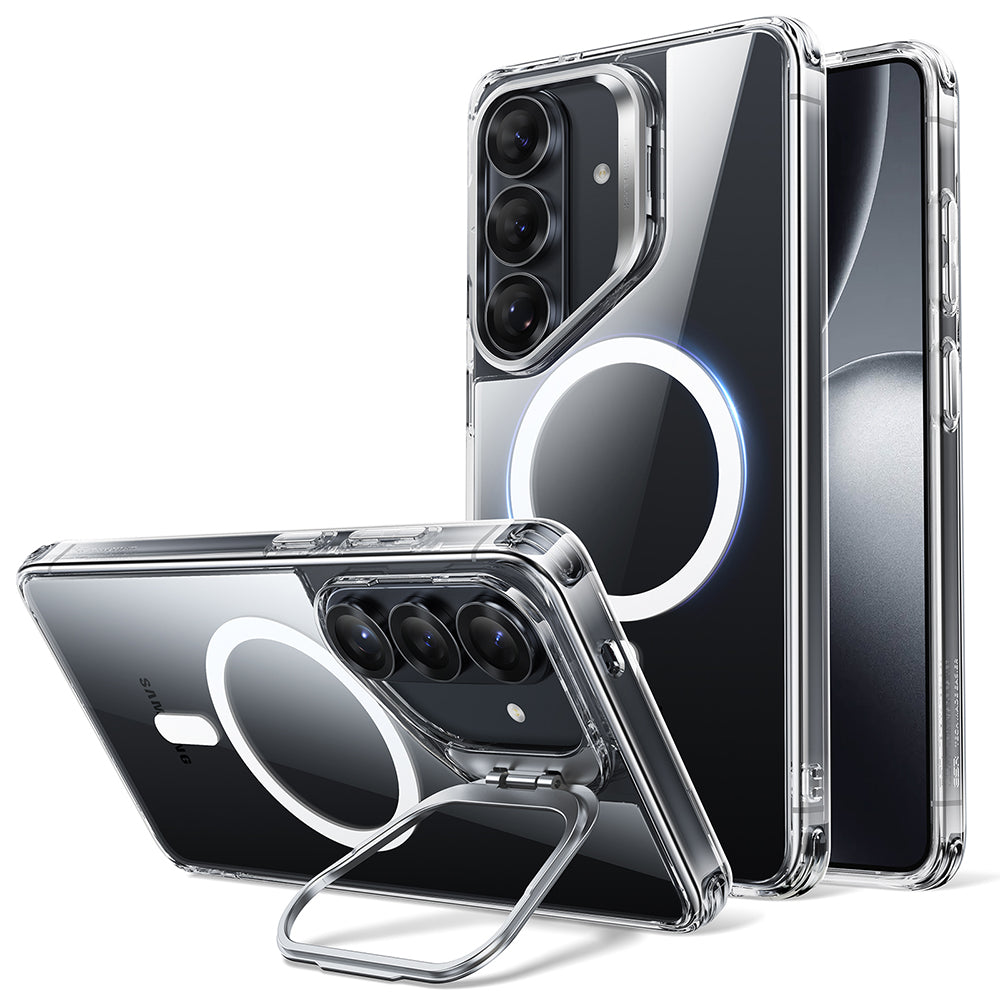 MagSafe-deksel for Samsung Galaxy S26 Plus, ESR, Classic Hybrid Kickstand, Gjennomsiktig