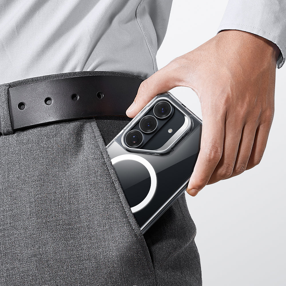 MagSafe-deksel for Samsung Galaxy S26 Plus, ESR, Classic Hybrid Kickstand, Gjennomsiktig