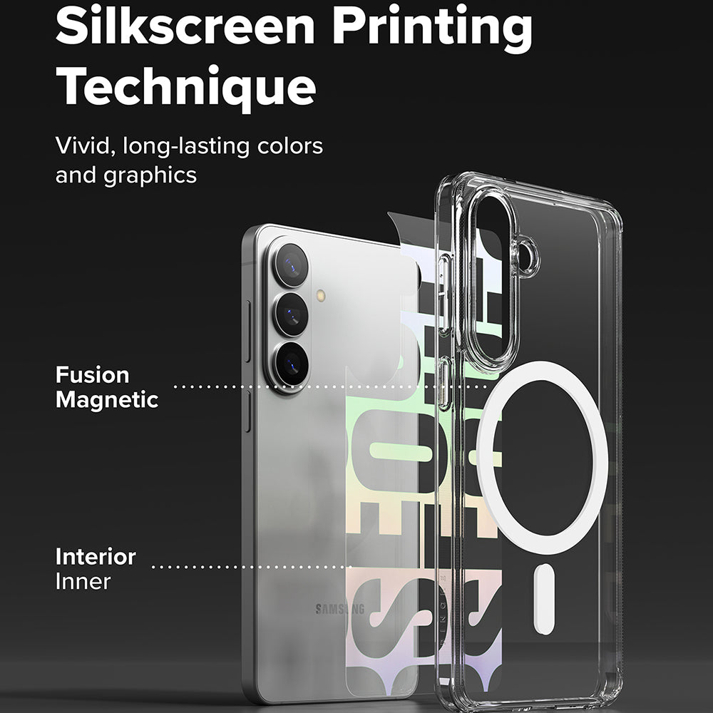 MagSafe-deksel for Samsung Galaxy S26 Plus, Ringke, Fusion Seoul, Gjennomsiktig
