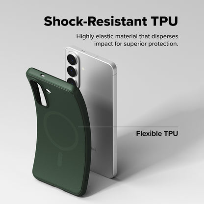 MagSafe-deksel for Samsung Galaxy S26 Plus S947, Ringke, Onyx, Mørkegrønn
