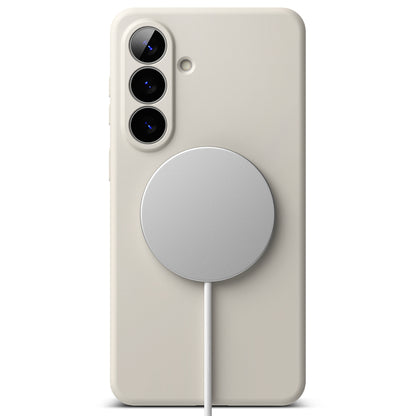 MagSafe-deksel for Samsung Galaxy S26 Plus, Ringke, Silikon, Krem
