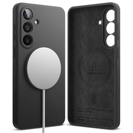 MagSafe-deksel for Samsung Galaxy S26 Plus, Ringke, Silikon, Svart