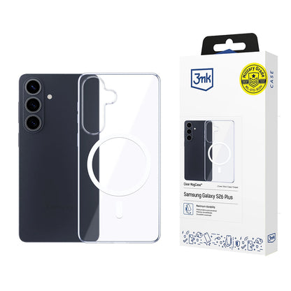 MagSafe-deksel for Samsung Galaxy S26 Plus S947, 3MK, Clear MagCase, Gjennomsiktig