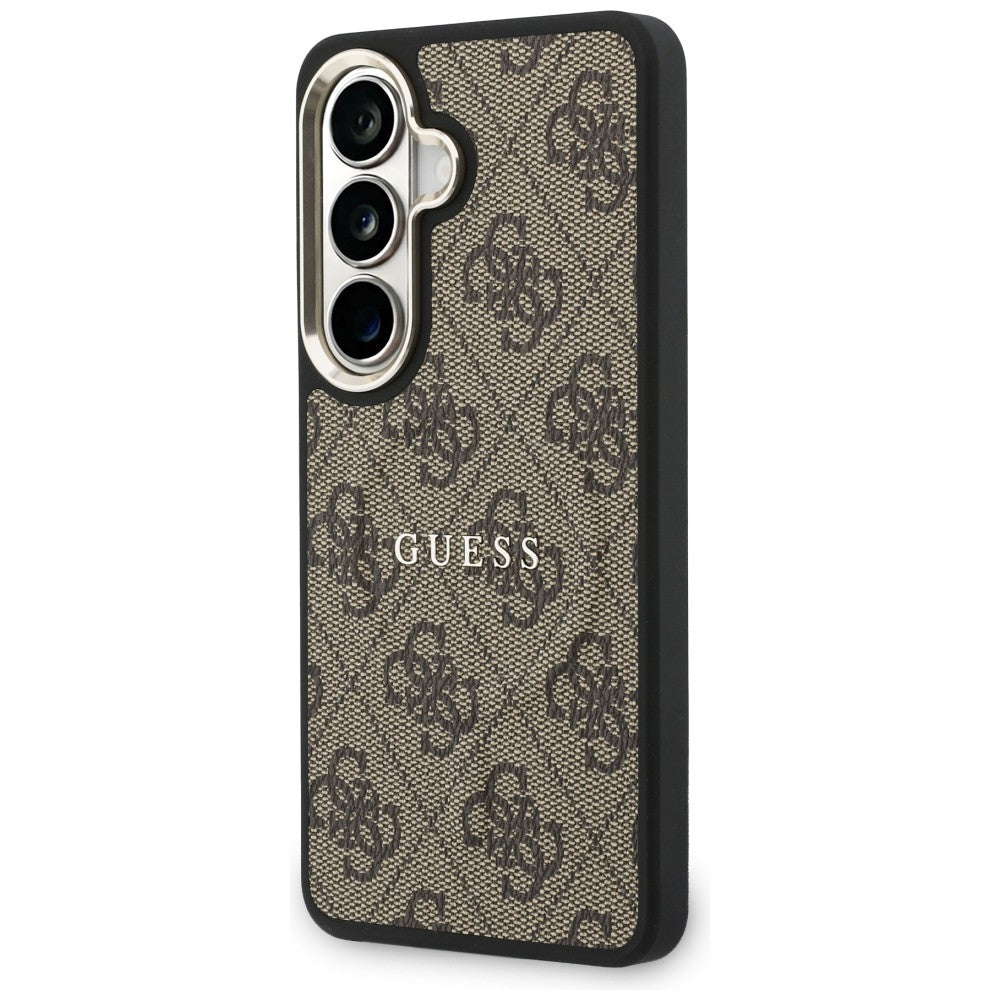 MagSafe-deksel for Samsung Galaxy S26 Plus S947, Guess, 4G Embossed Ring, Brun