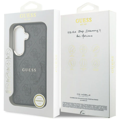 MagSafe-deksel for Samsung Galaxy S26 Plus S947, Guess, 4G preget ring, svart