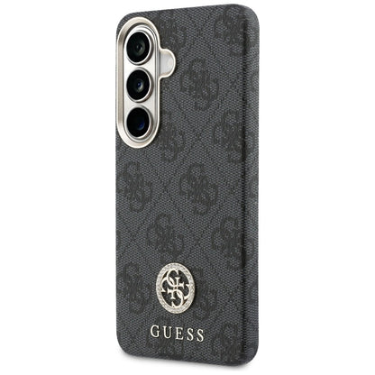 MagSafe-deksel for Samsung Galaxy S26 Plus S947, Guess, 4G Rhinestone Rundt Logo, Svart