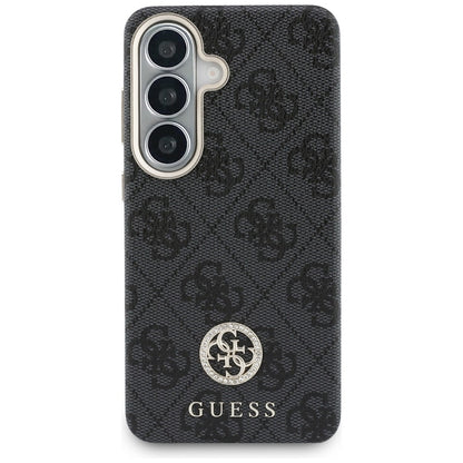 MagSafe-deksel for Samsung Galaxy S26 Plus S947, Guess, 4G Rhinestone Rundt Logo, Svart