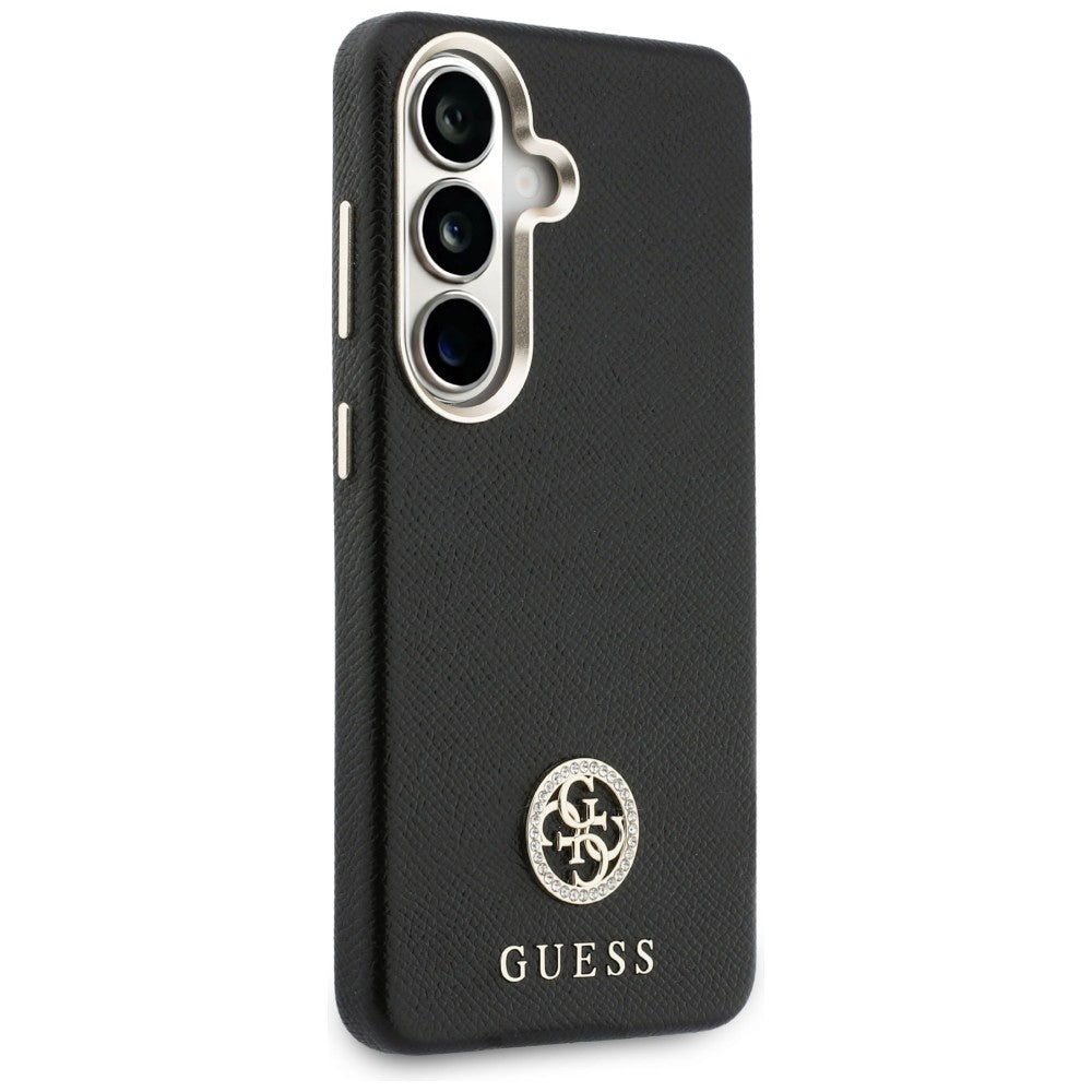 MagSafe-deksel for Samsung Galaxy S26 Plus S947, Guess, Rhinestone Round Logo, Svart