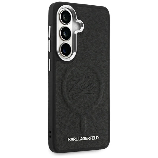 MagSafe-deksel for Samsung Galaxy S26 Plus S947, Karl Lagerfeld, Initial Logo Debossed, Svart