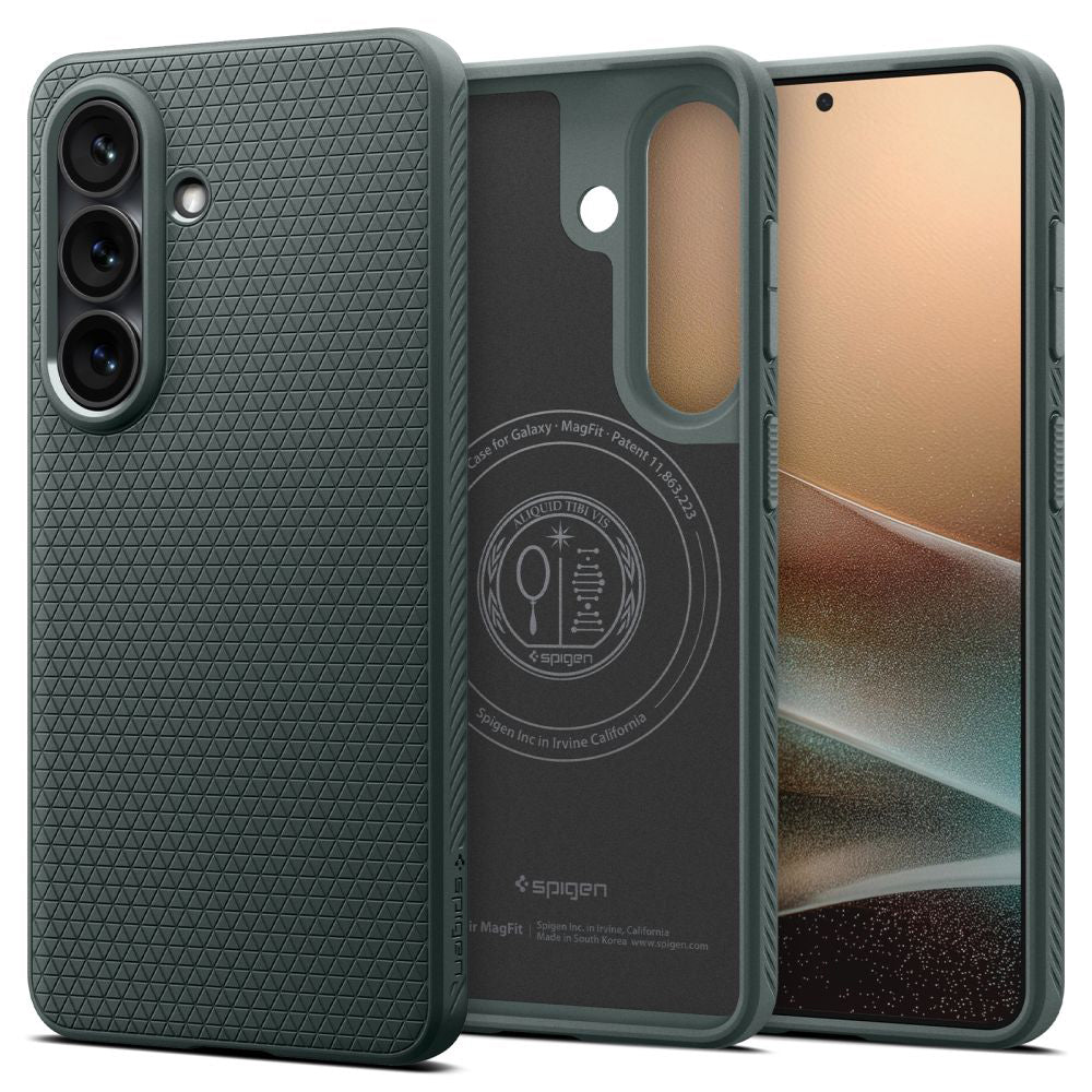 MagSafe-deksel for Samsung Galaxy S26 Plus S947, Spigen, Liquid Air, Grønn ACS10706