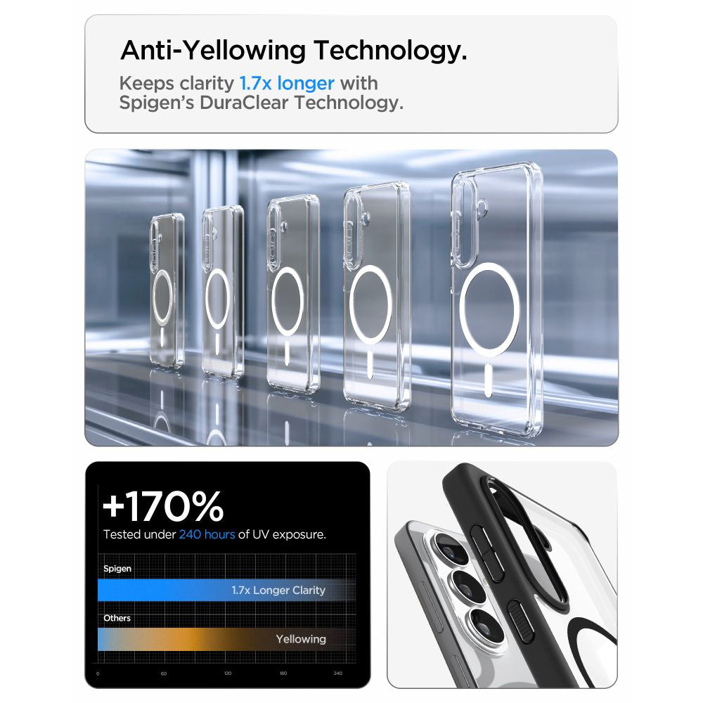 MagSafe-deksel for Samsung Galaxy S26 Plus S947, Spigen, Ultra Hybrid, Matt Svart ACS10710