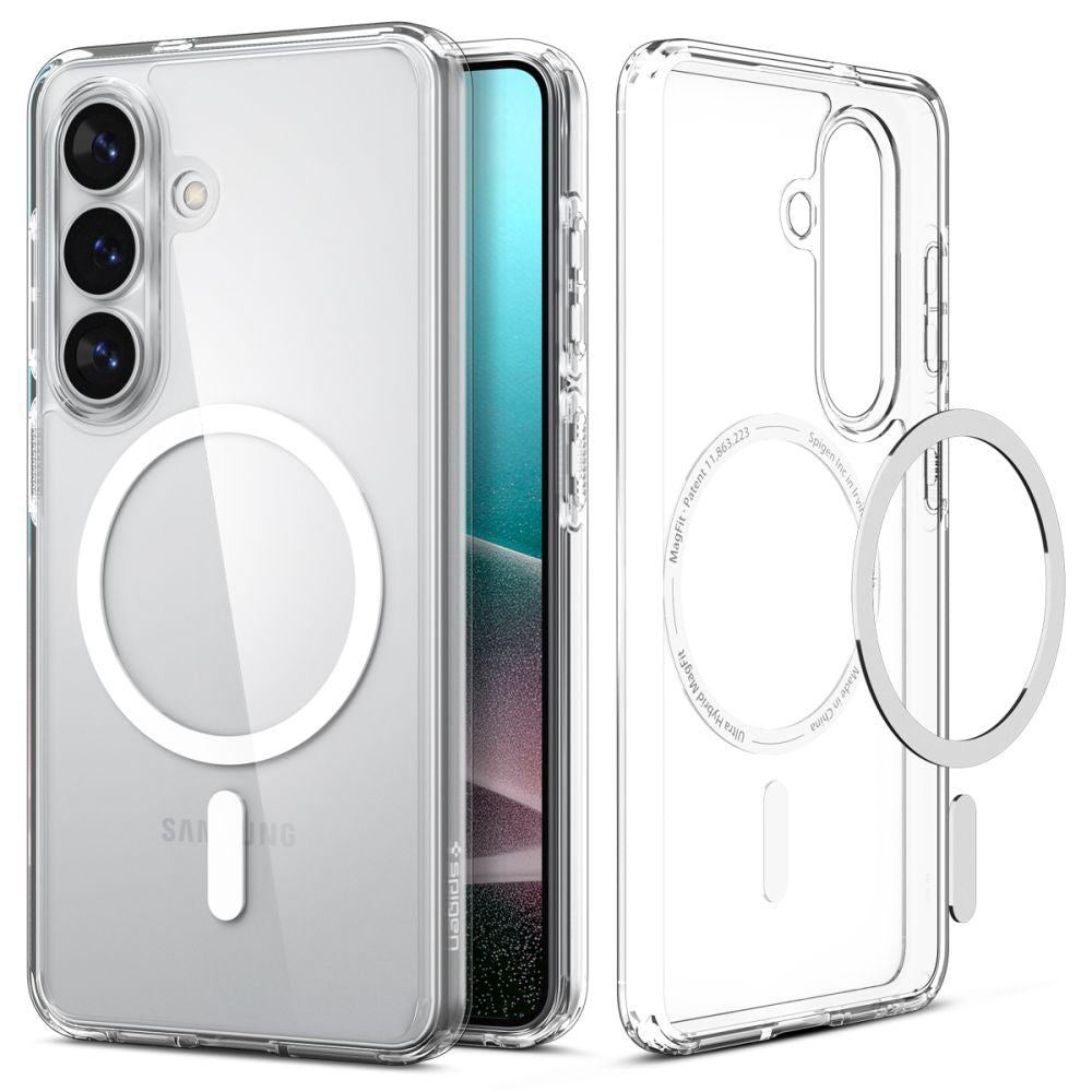MagSafe-deksel for Samsung Galaxy S26 Plus S947, Spigen, Ultra Hybrid, Transparent Hvit ACS10709