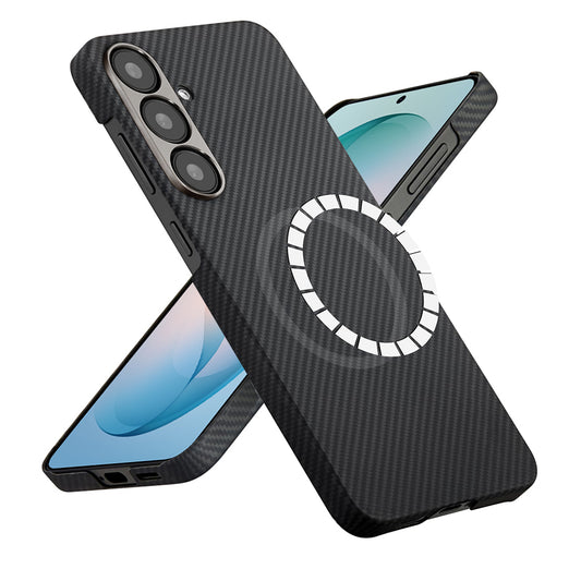 MagSafe-deksel for Samsung Galaxy S26 Plus, Techsuit, Aramidfiber, Svart