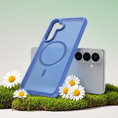 MagSafe-deksel for Samsung Galaxy S26 Plus, Techsuit, HaloFrost II, Blå