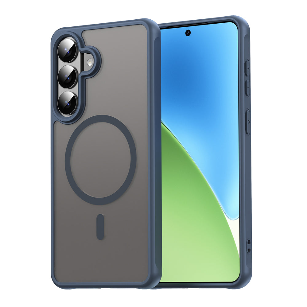 MagSafe-deksel for Samsung Galaxy S26 Plus, Techsuit, HaloFrost II, Marineblå