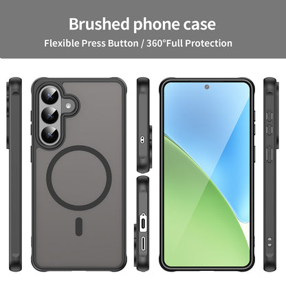 MagSafe-deksel for Samsung Galaxy S26 Plus, Techsuit, HaloFrost II, Svart