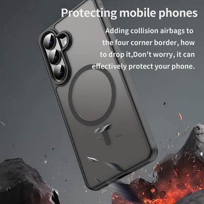 MagSafe-deksel for Samsung Galaxy S26 Plus, Techsuit, HaloFrost II, Svart