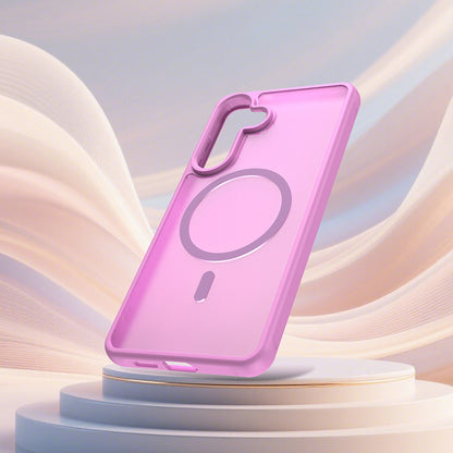 MagSafe-deksel for Samsung Galaxy S26 Plus, Techsuit, HaloFrost II, Rosa