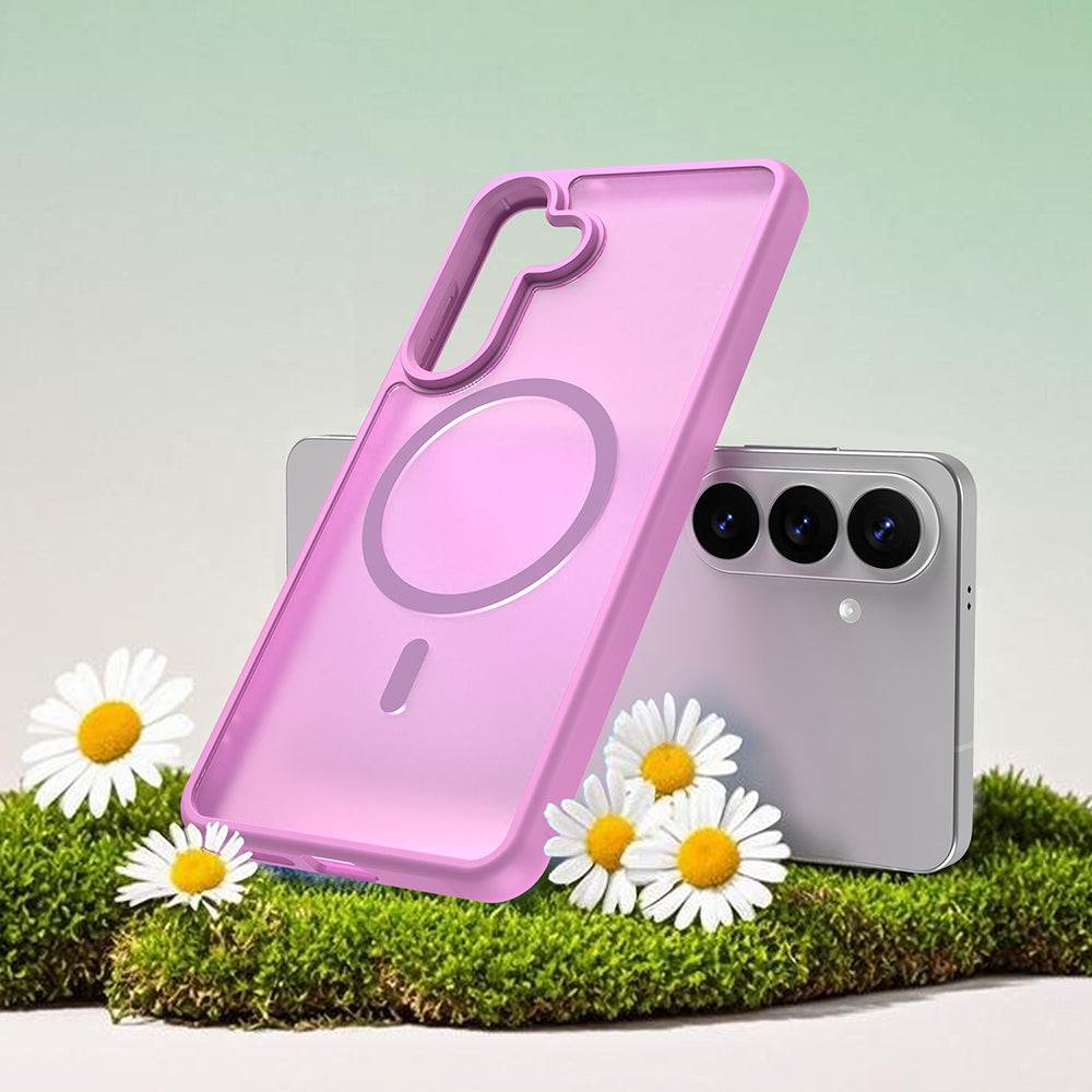 MagSafe-deksel for Samsung Galaxy S26 Plus, Techsuit, HaloFrost II, Rosa