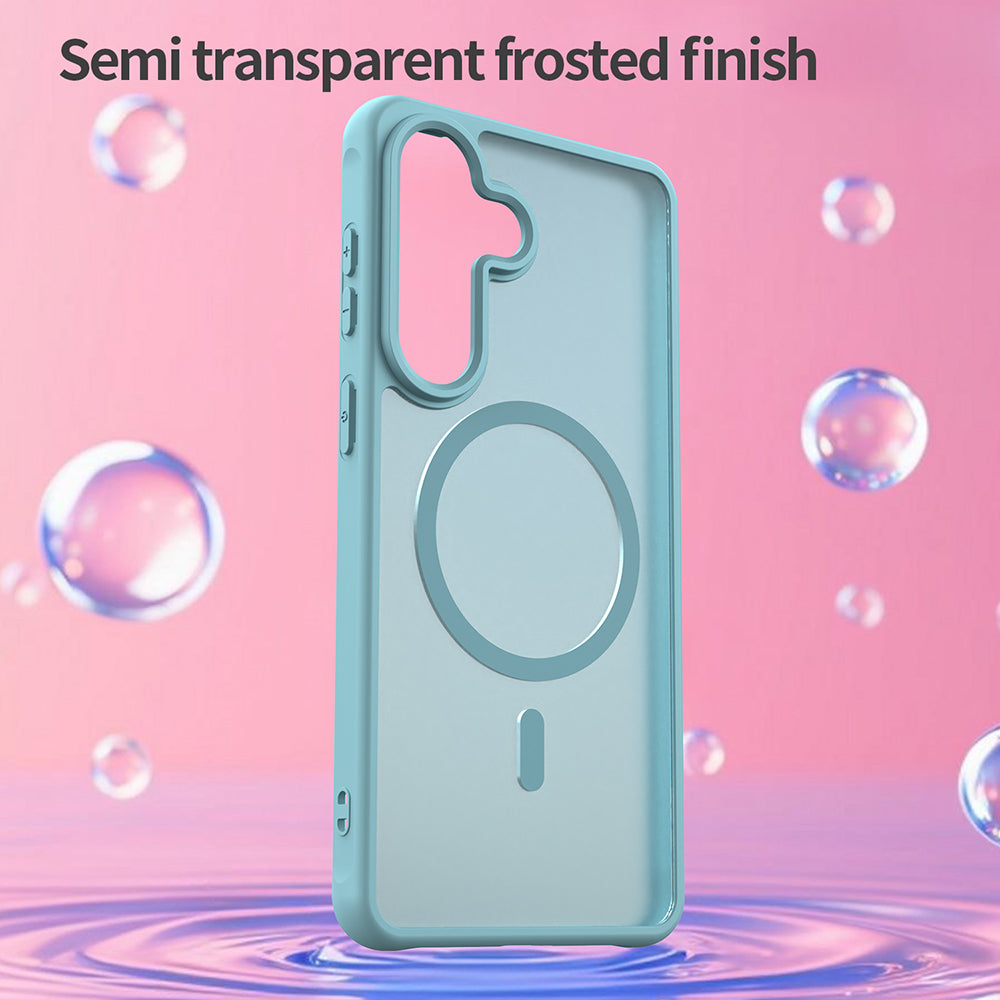 MagSafe-deksel for Samsung Galaxy S26 Plus, Techsuit, HaloFrost II, Lys Grønn