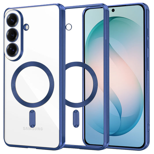 MagSafe-deksel for Samsung Galaxy S26 Plus, Techsuit, Luxury Crystal, Mørkeblå