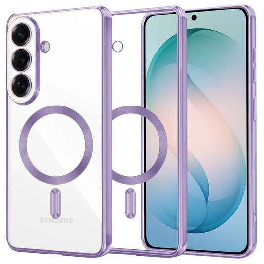 MagSafe-deksel for Samsung Galaxy S26 Plus, Techsuit, Luxury Crystal, Lys Lilla
