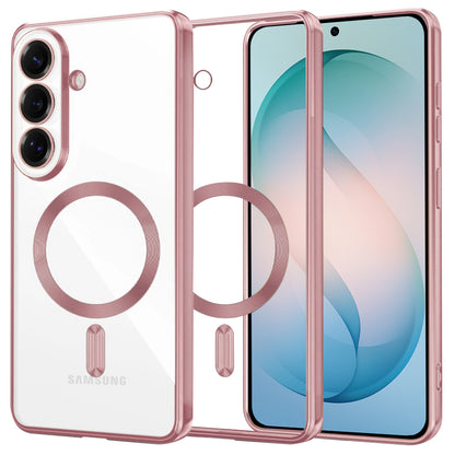 MagSafe-deksel for Samsung Galaxy S26 Plus, Techsuit, Luxury Crystal, Rosa